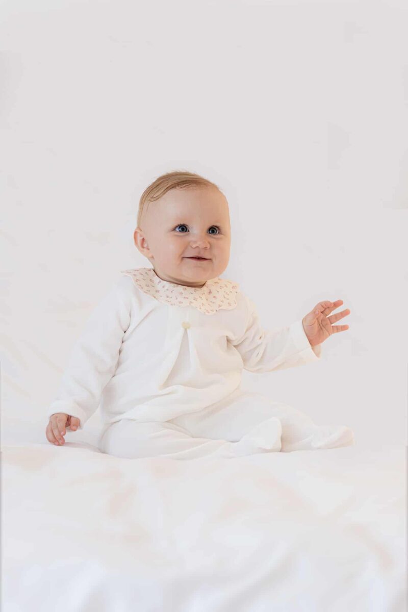 2 DELIGE PYJAMA FLORAL IVORY | BABY GI - Afbeelding 2
